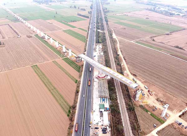 梁转体施工现场 梁转体施工现场